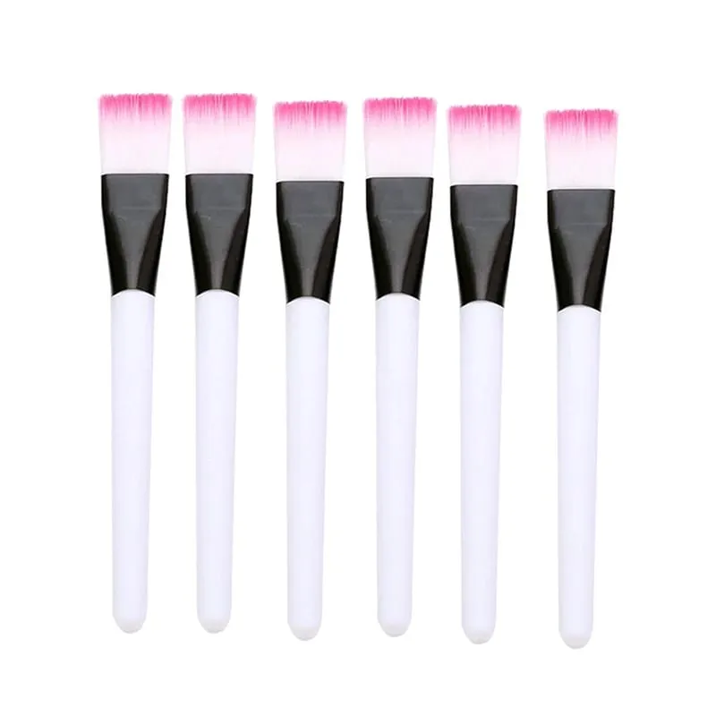 10Pcs Facial Mask Brush Makeup Brushes Eyes Face Skin Care Masks Applicator Cosmetics Mask Brush Tools Pink Handle.