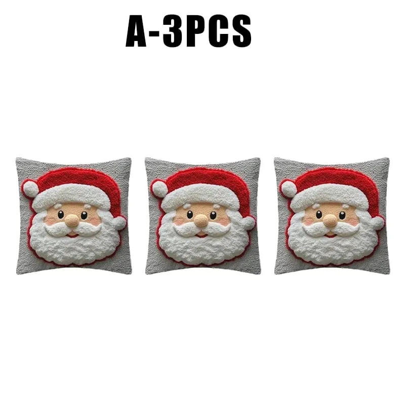 Christmas Character Cushion Cover Snowman Reindeer Digital Print on Stretch Fabric for Festive Home Decor — image 14