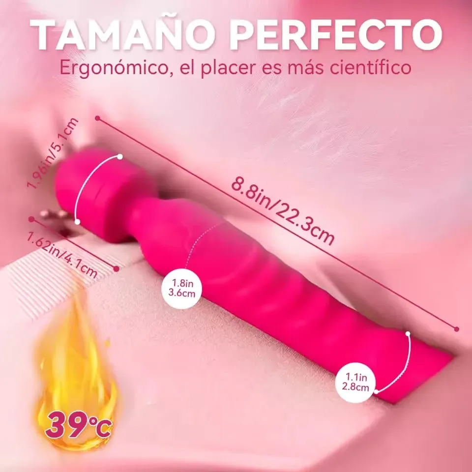 Thrusting Dildo Vibrator Kvinna Kraftfull Vagina Massager AV Magic Wand G Spot Klitoris Stimulator Vuxna Sexleksaker för kvinnor 18+ — image 5