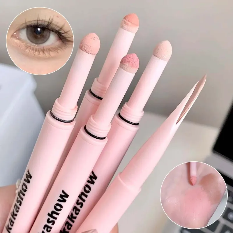 Double-end Lying Silkworm Eyeliner Shadow Highlight Glitter Matte Aegyosal Pen Natural Long Lasting Brightening Cream Eye Makeup — image 6
