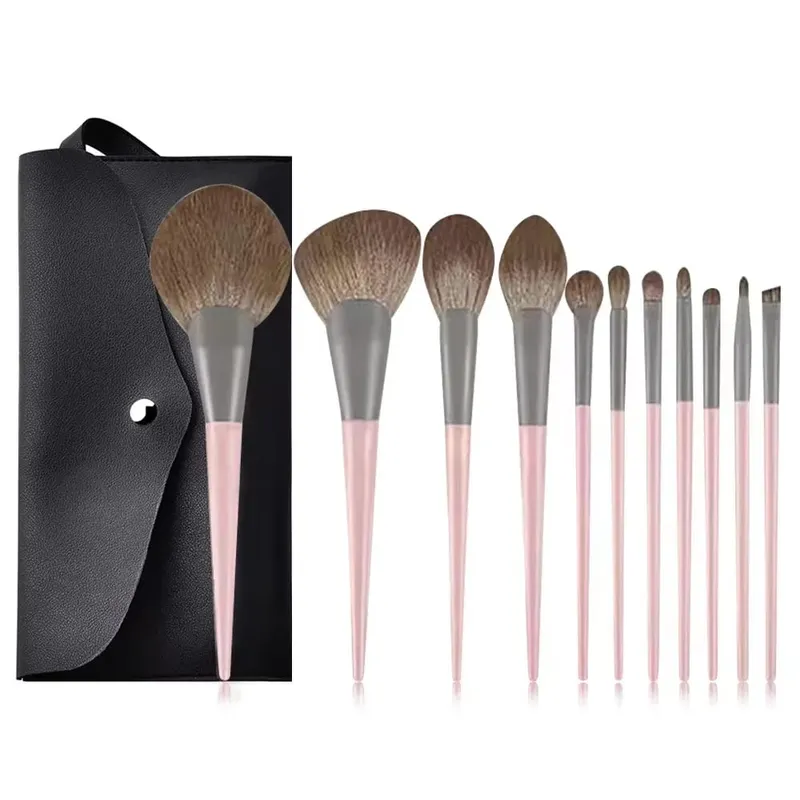 Gift Bag Of 24 pcs Makeup Brush Sets Professional Cosmetics Brushes Eyebrow Powder Foundation Shadows Pinceaux Make Up Tools — image 18