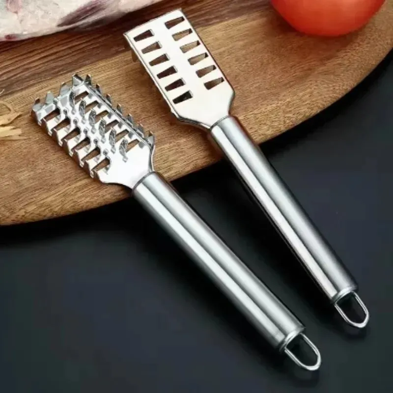 1PC Stainless Steel Fish Scale Knife Scale Scraper Sawtooth Scraping Boning Filleting Cut Scrape Dig Maw Knife — image 10