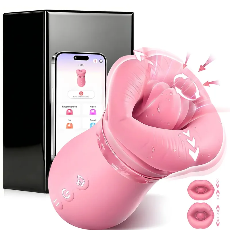 Kontrol ng APP Pagsipsip Vibrator Dila Pagdila Sucker Babae Oral Clitoris Nipple Stimulator Vibrating Vacuum Sex Toys para sa Mag-asawa