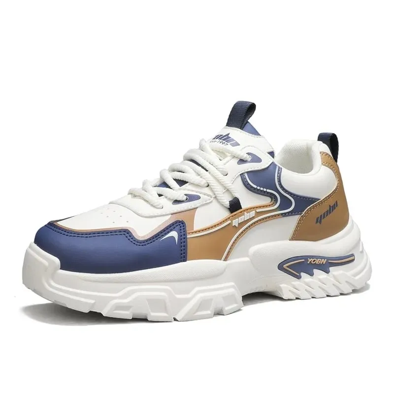 Chunky sneakers four season breathable lightwight outdoor casual walking shoes fashion soft sole sports running shoes board shoe