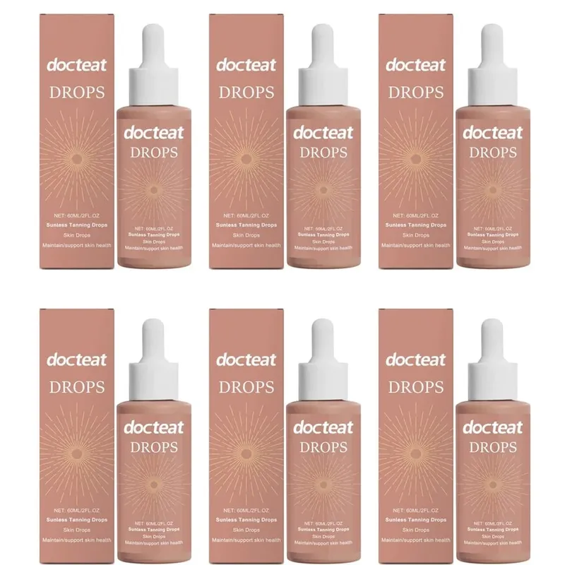 Sunless Tanning Drops with Gluconolactone Vitamin B1 & Mint Leaf Extract for Radiant Looking Skin and Daily Beauty Routine 60 ML