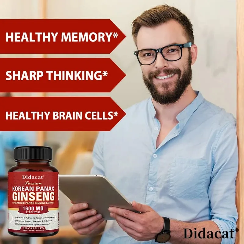 Korean Red Ginseng Capsules | Powerful Ginsenosides To Boost Energy Focus Stamina Vitality and Strengthen The Immune System — image 6