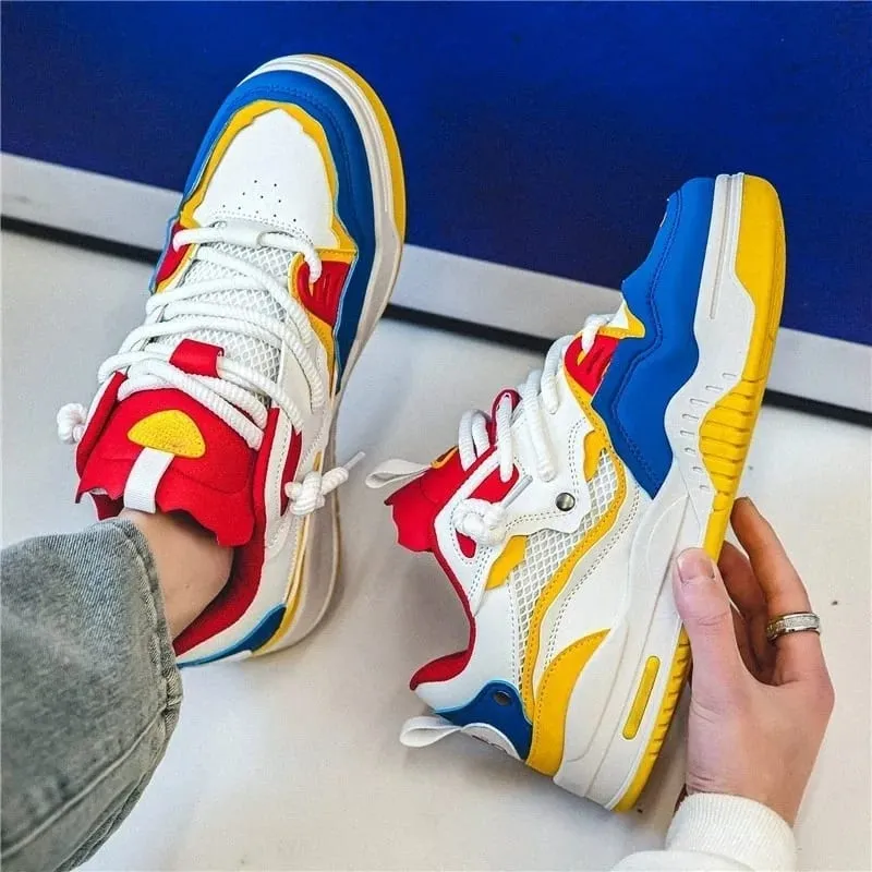 Casual Shoes for Men Board Shoes Patchwork Skating Sports Running Sneakers Non-Slip Soles Fashion Mens Sneakers Tenis Masculino — image 8