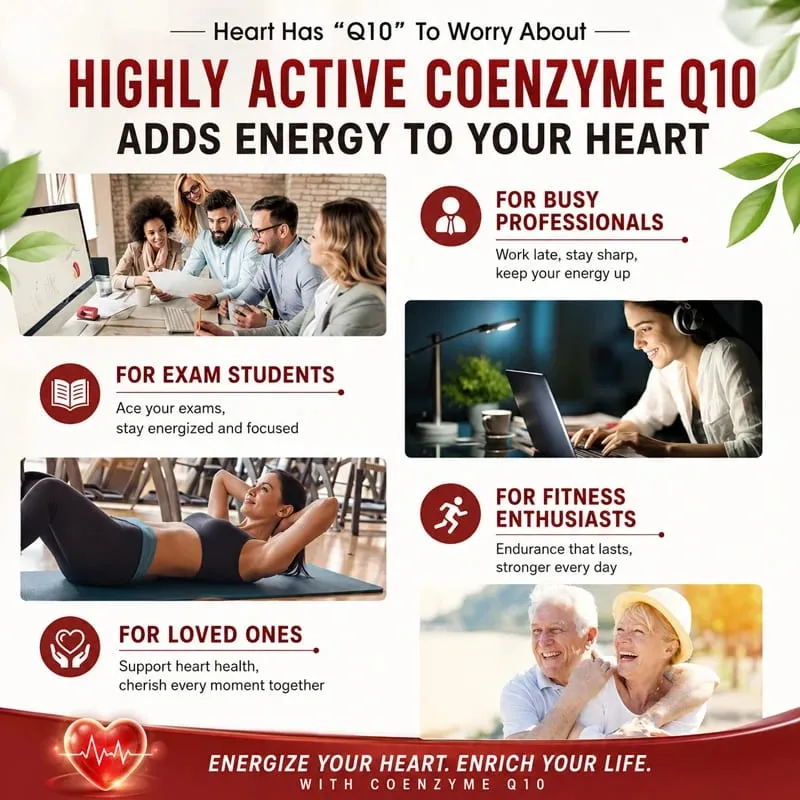 High Potency COQ10 Capsules with Turmeric Trans-Resveratrol Antioxidant & Cognitive Health Support Overall Wellness