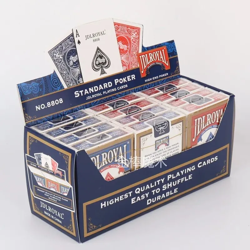 Standard Poker Playing Cards No.8808 Durable Smooth Shuffle Paper Card for Party Game Magic Trick Board Game — image 1