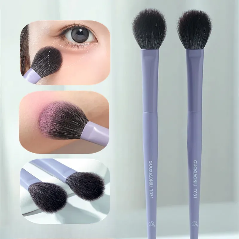 1PC Super Soft Purple Blusher Brush Foundation Contour Eye Shadow Brush Highlight Brow Shadow Brush Makeup Brushes — image 2