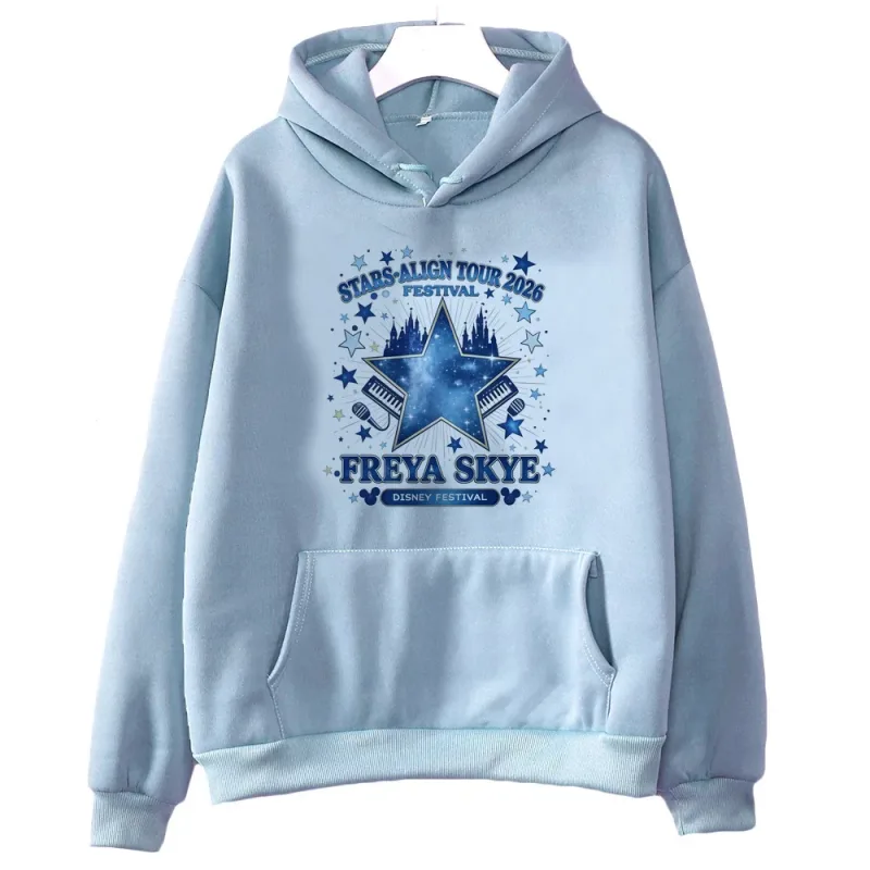 Freya Skye 2000s fashion hooded sweatshirt - Women's loose fit - Men's version. Cutecore. Suitable for both men and women. — image 12