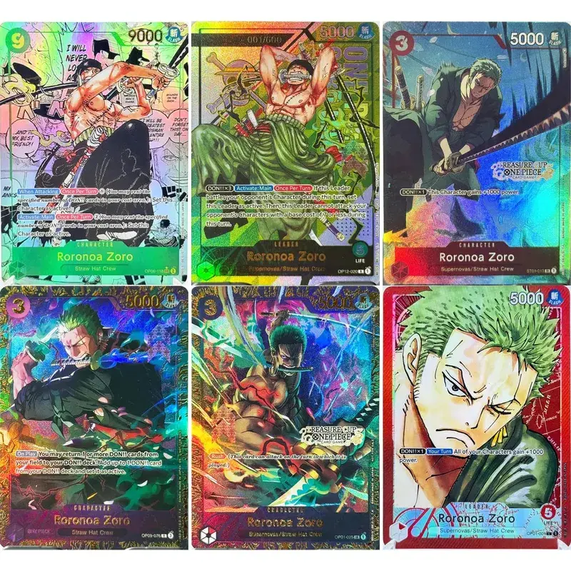 One Piece Roronoa Zoro Series Set Championship Treasure Cup Promo Anime Collectibles DIY Replica Cards Texture Card — image 9