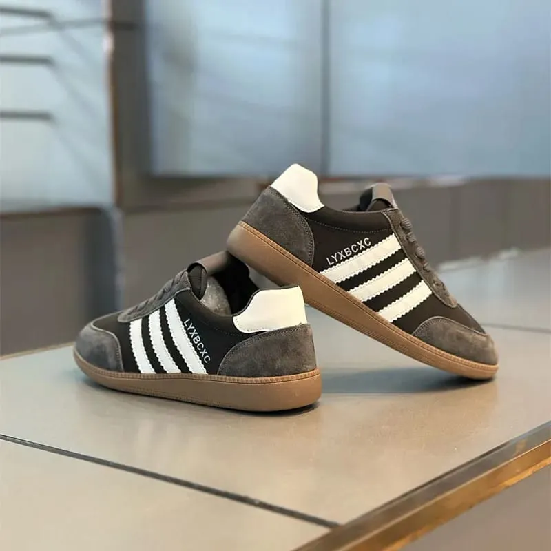 High Quality Leather Sneakers Men Trainers Classic Casual Sports Shoes Man Flat Sneakers Outdoor Non-slip Men's Skateboard Shoes — image 2