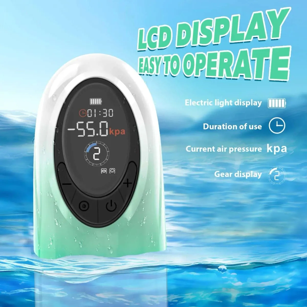 Electric Penis Pump Adult Sex Toys Dick Enlarger for Men Erection Air Water Extender Erotic Machine Set — image 2