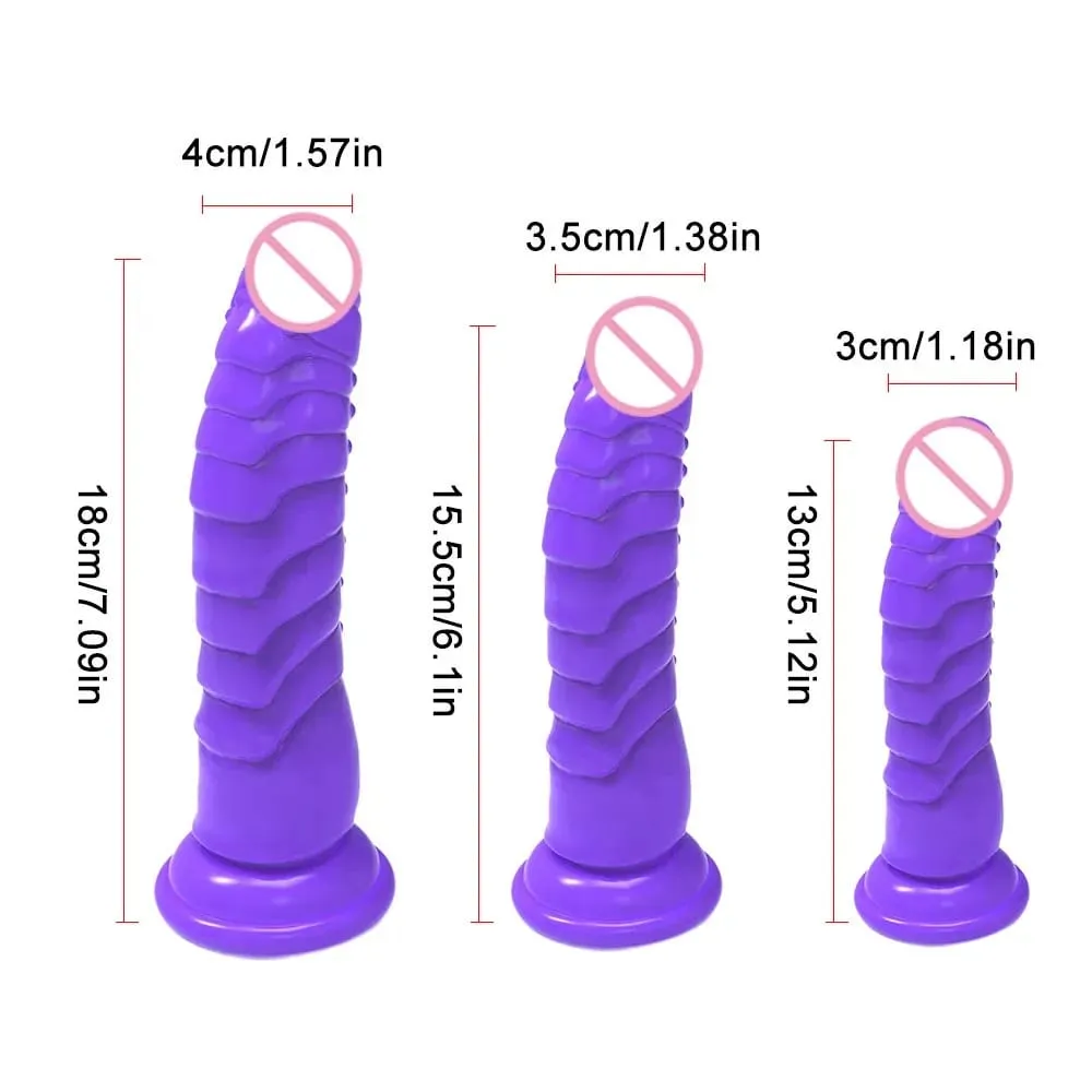 Valósághű fekete vibrátor erős tapadókorongtal. Puha pénisz szexjáték nőknek és férfiaknak kihangosító anális hüvelyi felnőtt játék M-ben — image 6