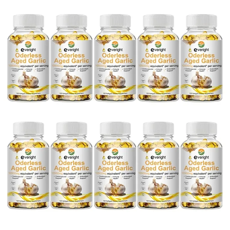 Viên nang chiết xuất tỏi già - Công thức không mùi với Magiê Crom B1 & B9 - Hỗ trợ miễn dịch tim & chữa lành tim mạch — image 11