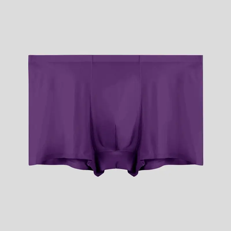 Panlalaking Kasuotang Panlalaki Panlalaking Bultuhang Ice Silk Seamless Boxer Briefs Antibacterial Breathable Sports Summer Manipis Comfort Boxer Bri — image 4