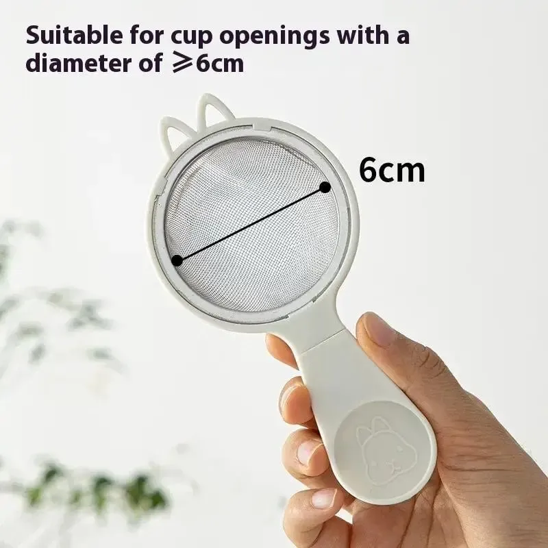 Mini Fine Mesh Sieve Tea Strainers Coffee Flour Kitchen Filter Stainless Steel Fine Matcha Strainer With Binaural 7.5cm Diameter