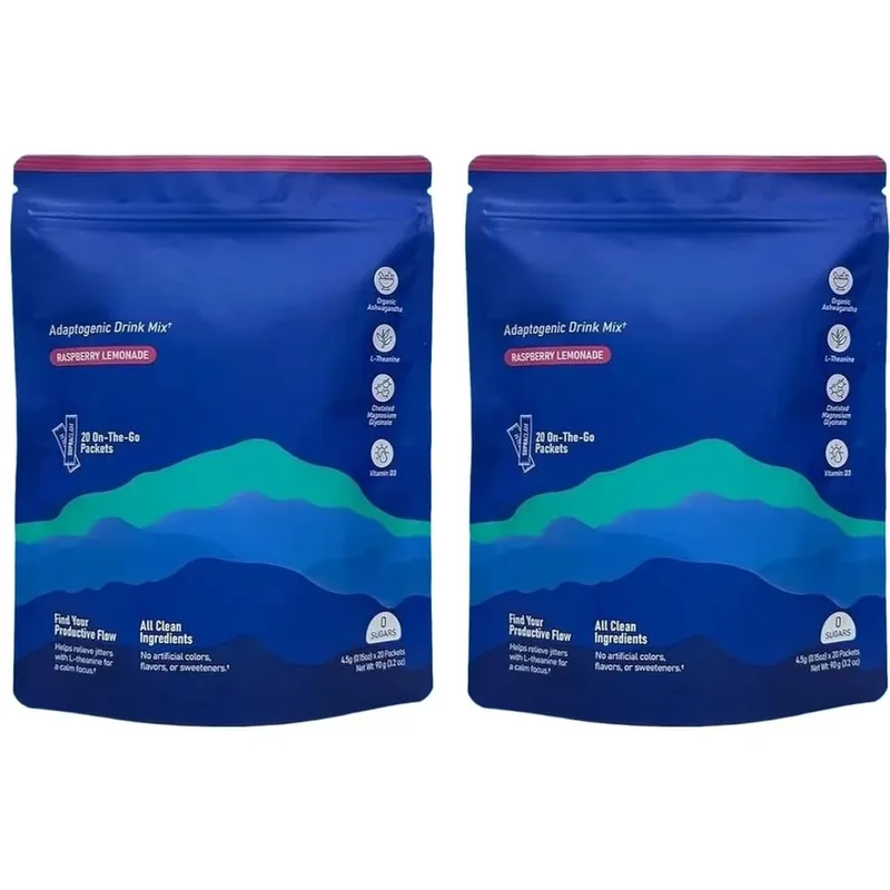 Calming Powder Drink Mix with L-Theanine Focus Memory Concentration & Cognitive Support Healthy Cortisol Balance 20 Packets — image 8