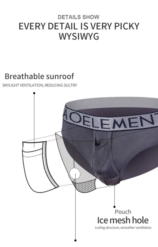 Bullet type separation scrotal panty briefs ng lalaki breathable varicocele U convex pouch — image 18