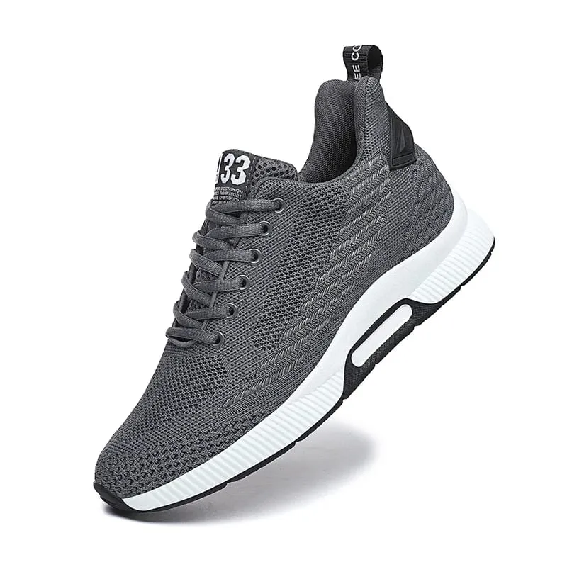Sneakers Men Height Increase Insoles 6cm Elevator Shoes Chunky Taller Heel Lift Plus Size 37-46 — image 9