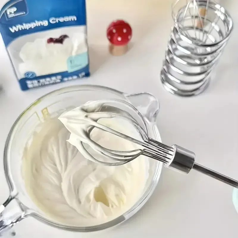 Stainless Steel Egg Beater Stainless Whisk Kitchen Wire Balloon Whisk Milk Egg Beater Egg Mixing Electric Hand Mixer Beaters — image 4