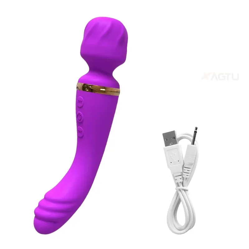 Vibrador varinha av 2 em 1 para mulheres, estimulador de clitóris e ponto g, massageador de mama, masturbador feminino, brinquedo sexual para mulheres — image 9