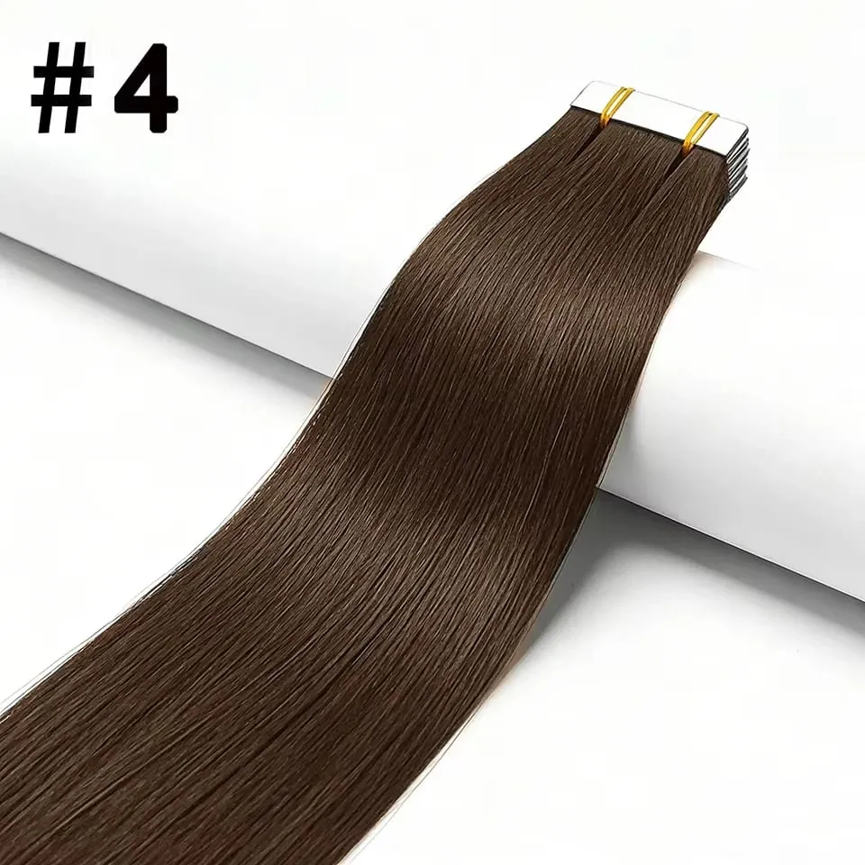 Blonde 613 Straight Tape In Human Hair Extensions 100% Human Hair Skin Weft Invisible Tape In Hair Extension 50g/20pcs For Woman — image 11
