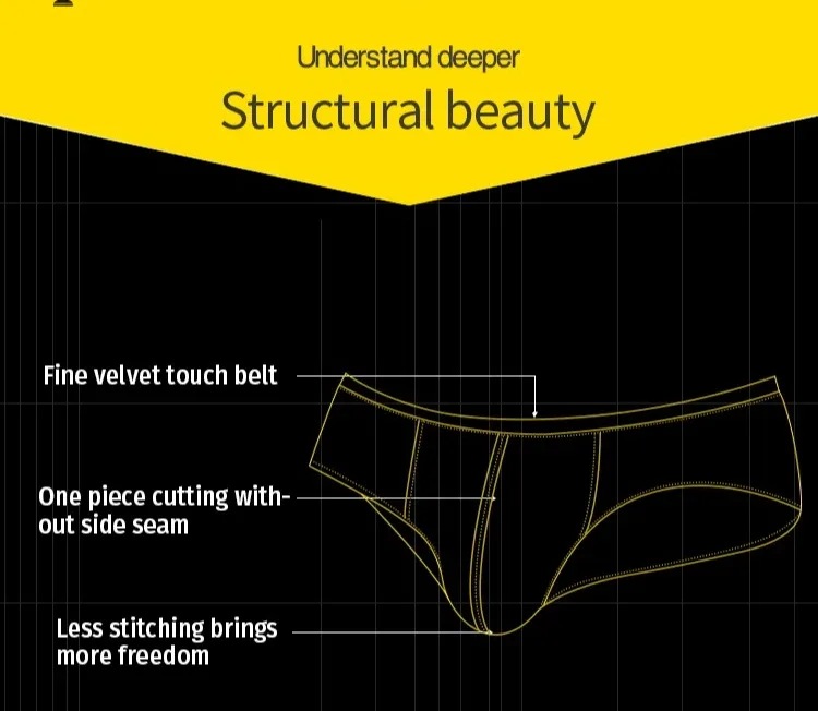 2PCS Low Rise Comfort Men Cotton Briefs Pink Soft Fabric Malapad na Waistband 3D Support Pouch Moisture Friendly Mens Underwear — image 7