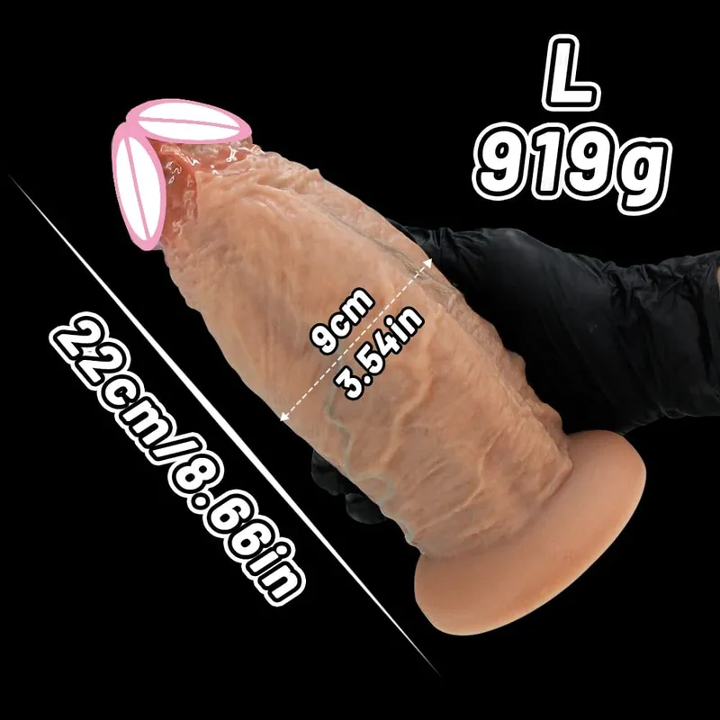 Huge Anal Dildo Silicone Butt Plugs Soft Anal Sex Toys Lifelike Penis Strong Suction Anal Plugs Dildo Prostate Massage Anal Plug