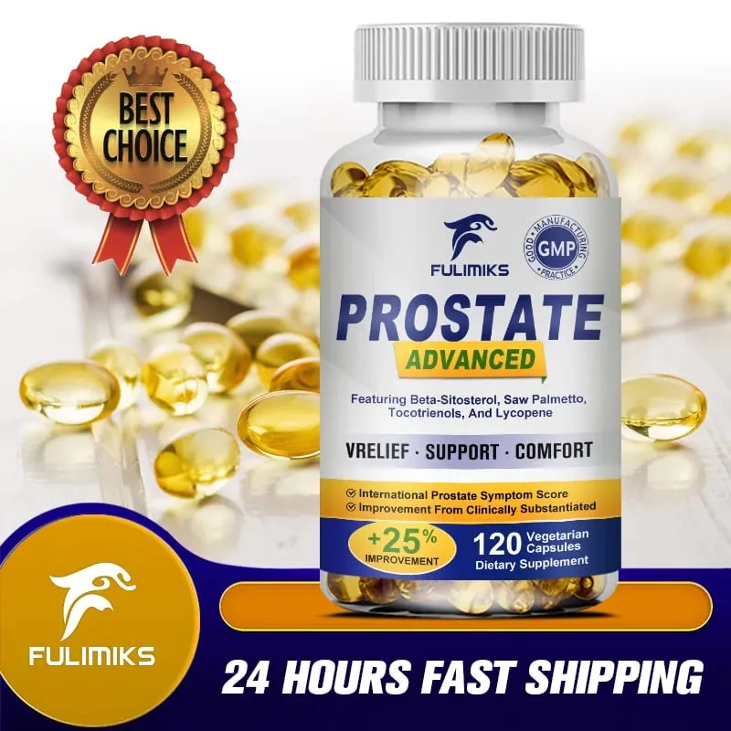 Prostate Supplement with Saw Palmetto Support Male Prostate Bladder & Urinary Tract Health Herbal Hair Care Anti-Hair Loss — image 1