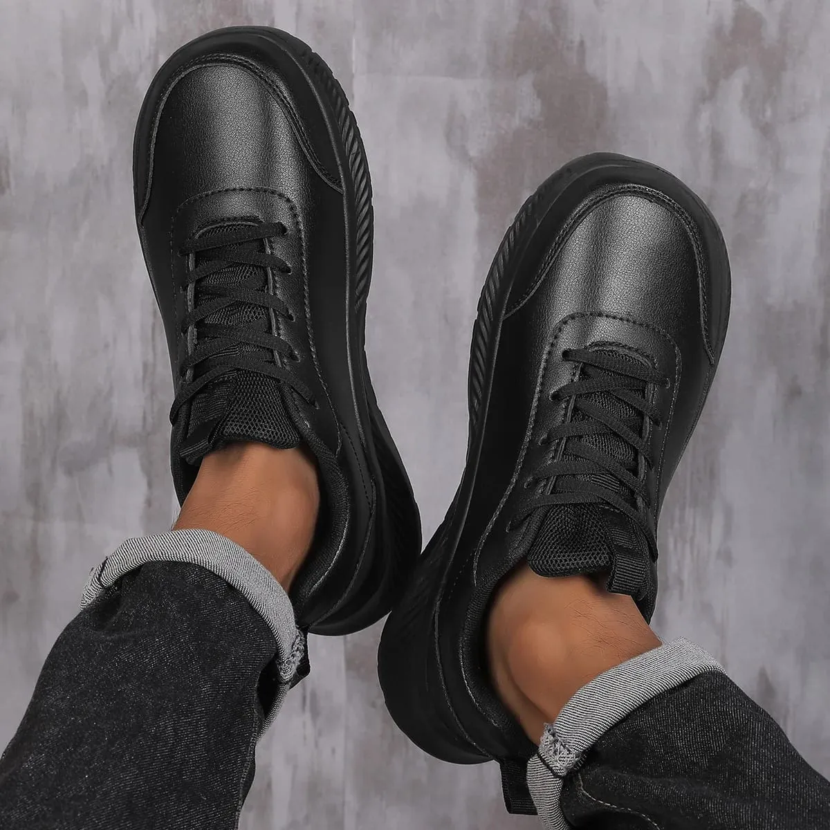 Wide Headed Men Casual Sports Shoes Simple and Comfortable Men Walking Shoes Unisex Running Shoes Sneakers — image 2
