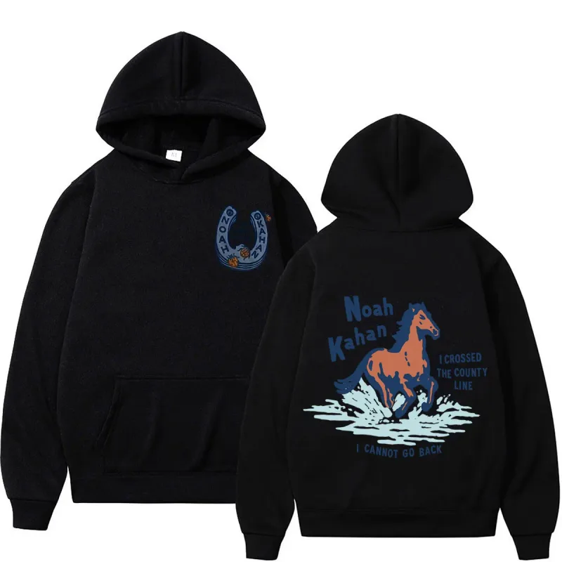 Noah Kahan The Great Divide Tour 2026 Moletons gráficos masculinos e femininos roupas da moda pulôver casual moletom de inverno de grandes dimensões — image 1