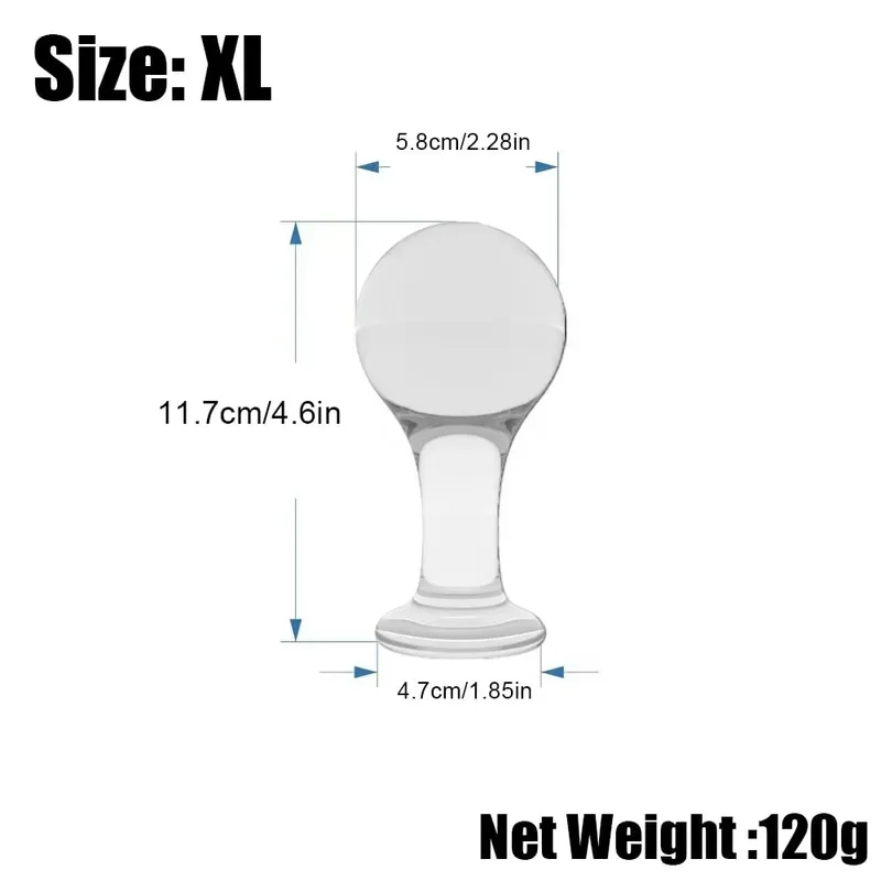 Anal Butt Plug Anal Trainer Sex Toy with Long Pleasure Wand with Tapered Head Unisex Bum Plug for Men Women — image 6
