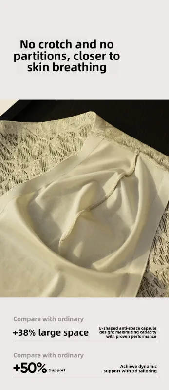 Sem costura jacquard homens triângulo roupa interior de seda gelo fina respirável calcinha de secagem rápida cuecas masculinas sexy u bulge bolsa — image 11