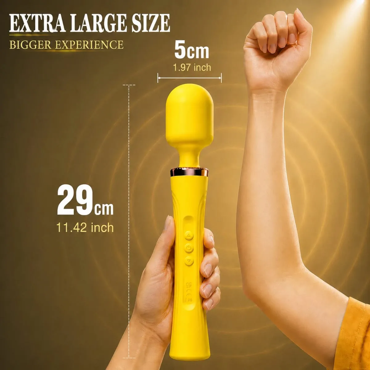 Μεγάλο AV Wand Vibrator Super ισχυρό, επαναφορτιζόμενο σεξουαλικό παιχνίδι για ενήλικες από σιλικόνη 29 cm Προσωπικό μασάζ με ισχυρούς κραδασμούς — image 2