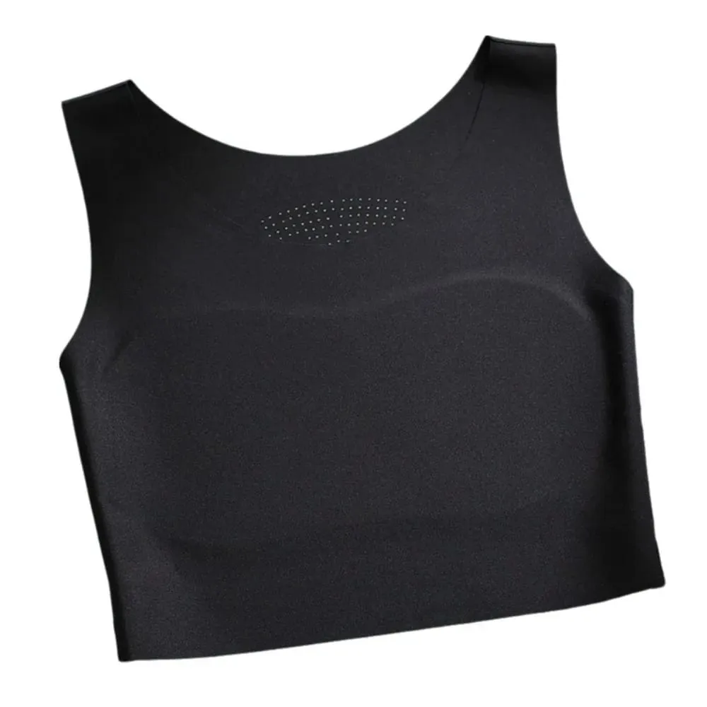 S/M/L/XL/XXL/XXXL/XXXXL Liquid Foundation Underwear Traceless Chest Binding U Neck Design Invisible Seamless Bra Fixed Cup