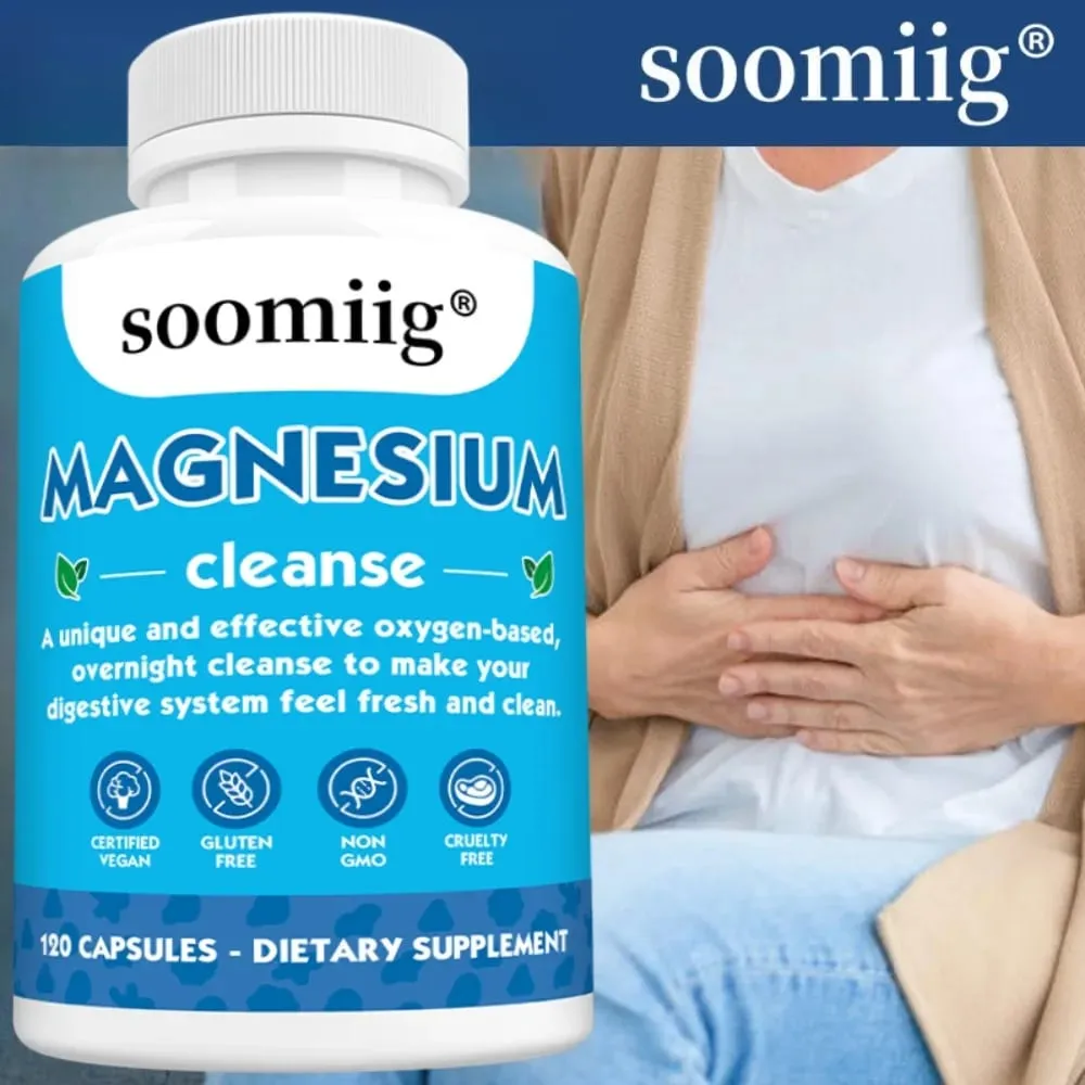 Magnesium Colon Cleanse Detox Occasional Constipation Relief Natural Ingredients Beneficial for Digestion and Gut Health — image 2