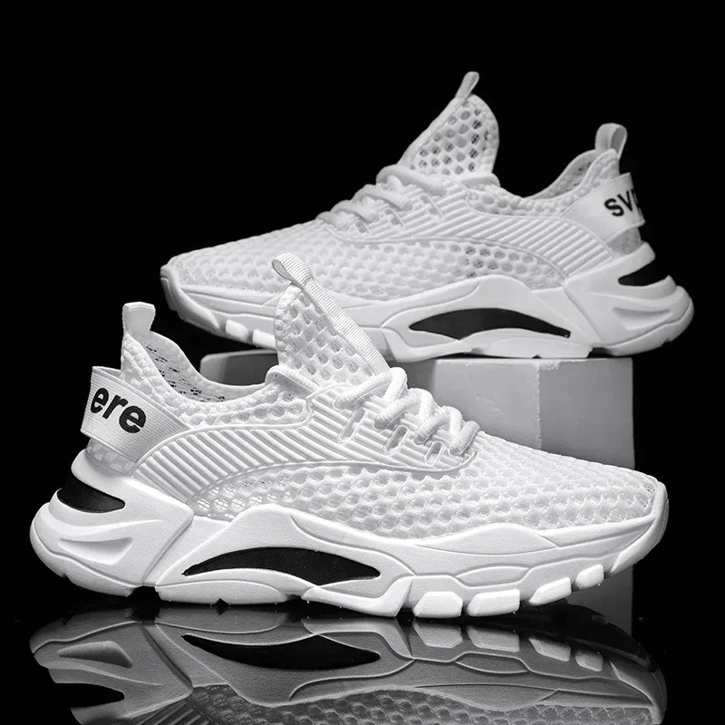 Summer Men Casual Shoes Breathable Mesh Mens Walking Shoes Lightweight Running Sneakers Soft Couple Jogging Tennis Sport Shoes — image 9