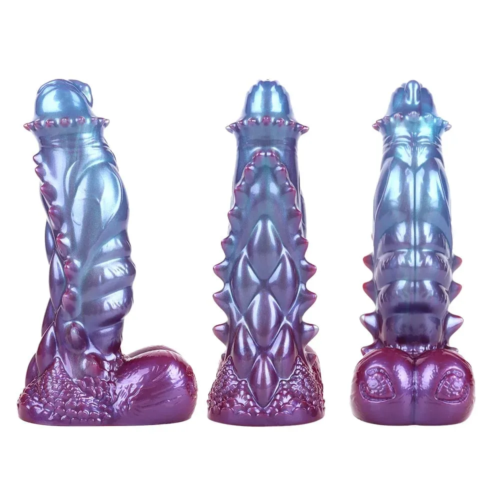Anal Plug Dildo Pearl Blue Fantasy Muscle Alien Shape Anal Plug Dildo G-Spot Stimulation Masturbator SM Anal Expansion Sex Toys — image 1