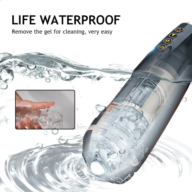 Automatic Thrusting Male Masturbator Penis Glans Stimulation Masturbation Cup Electric Pocket Pussy Stroker Toy Sex Toys for Men