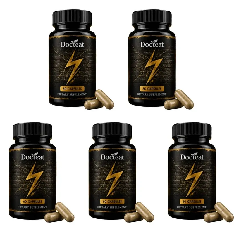 Docteat Men's Energy & Vitality Capsules with B6 D3 Zinc Ashwagandha L-Citrulline Panax Ginseng Daily Support 60 Capsules — image 11