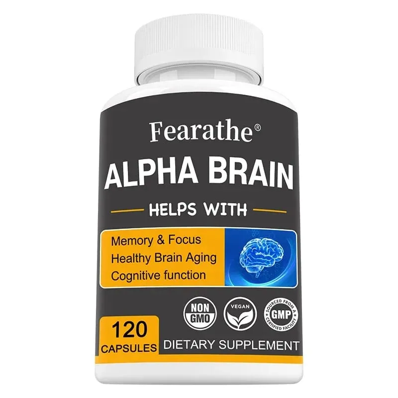Alpha Brain Nootropics Integratore cerebrale per uomini e donne - Memoria, chiarezza mentale e cognizione con capsule Focus di vitamina B6 — image 9