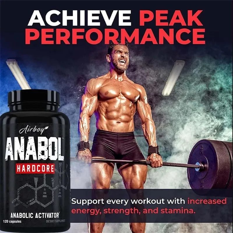 Anabol Hardcore Supplement - Paglaki ng kalamnan Pinahusay na Endurance Stress at Mood Relief at Pangkalahatang Kalusugan — image 7
