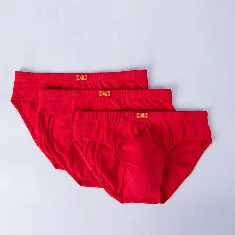 5 peças roupa íntima masculina de algodão completa triângulo vermelho e shorts de quatro cantos presente de casamento