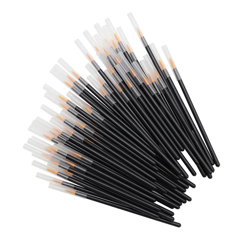 50pcs Disposable Nail Art Brush Eyeliner Eyeline Makeup Tools Manicure Painting Pen Beauty Tool Nail Gel Liner Brushes — image 3