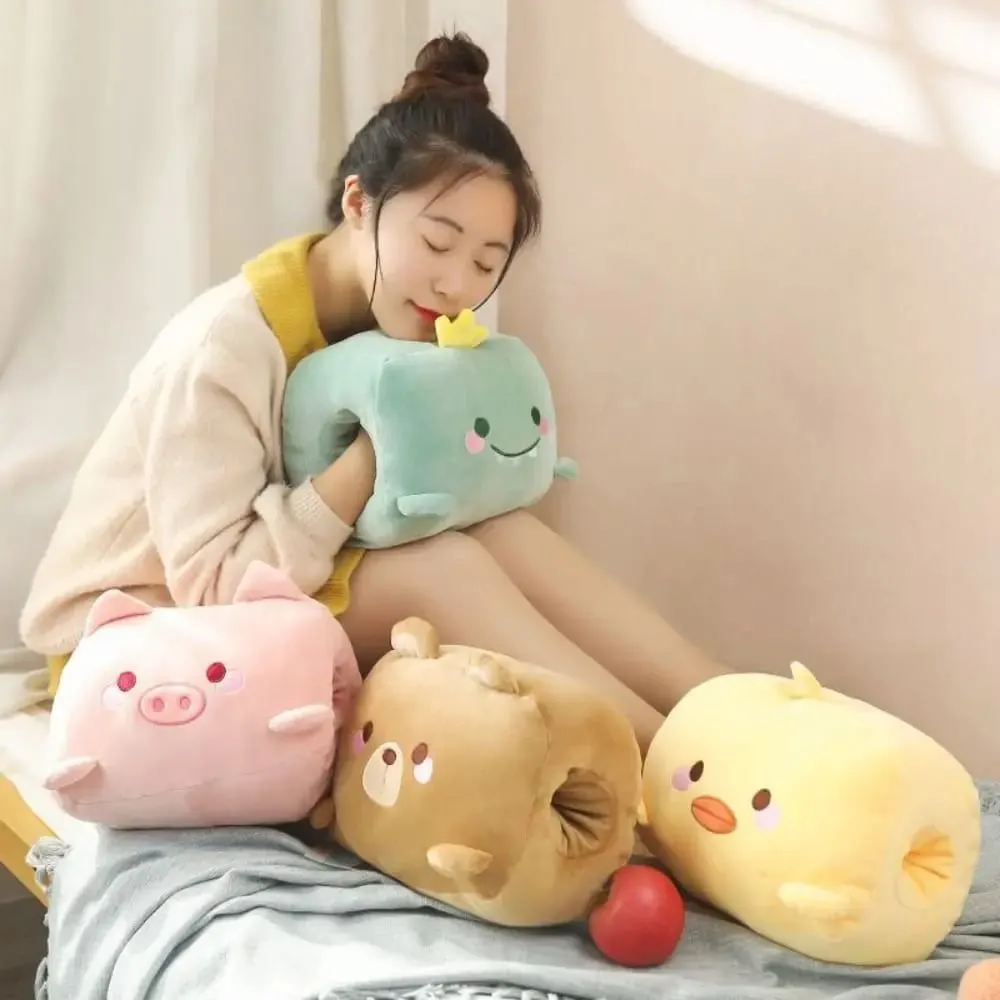 Creative Plush Toy Hand Warmer Plush Pillow Keep Warm Super Soft Office Nap Pillow Animal Hand Hold Pillow Stuffed Toy Men Women — image 2
