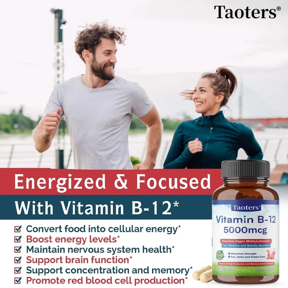 Vitamin B12 5000 Mcg - Extra Strength - Supplement for Supporting Energy Levels Mental Clarity Nervous System Health — image 3
