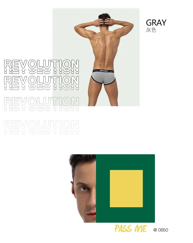0850 Herr Sexiga Underkläder Trosor Herr Bomull Bekväma Andas Trosor Partihandel Man Kalsonger Cueca Herr Underbyxor — image 5