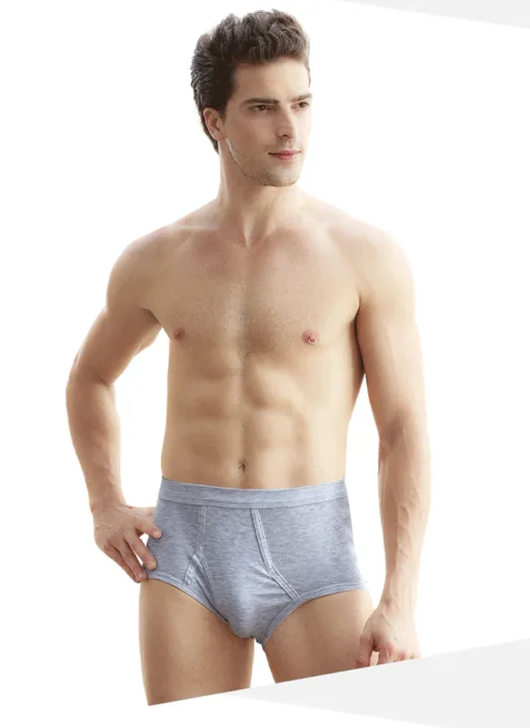 Solid Color Fat Plus Size Men's Underwear Mens Underpants 100% Cotton Comfortable Breathable Loose Large Size Men Briefs Panties — image 16